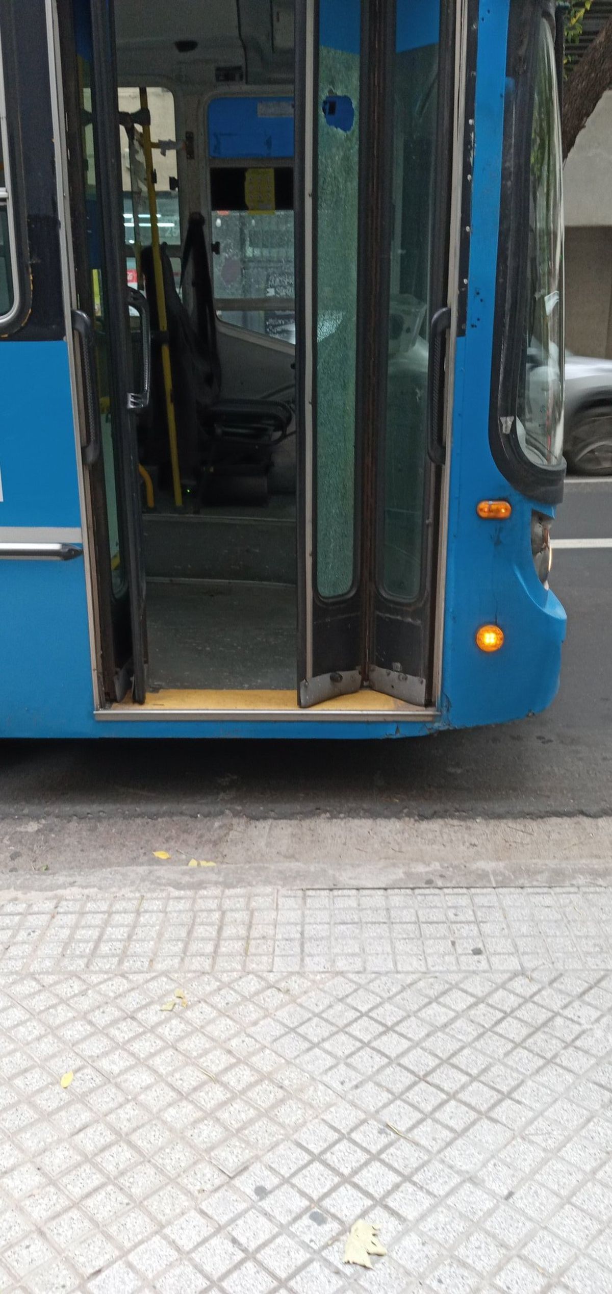Así quedó el colectivo del 101. Así quedó el colectivo del 101.
