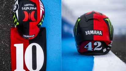 Un piloto de MotoGP sorprendió con un casco en homenaje a Diego Maradona