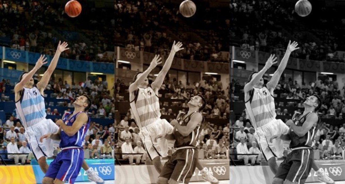 Manu tira en el aire