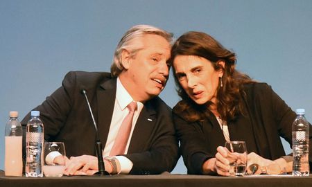 Alberto Fernández y María Eugenia Bielsa. Alberto Fernández y María Eugenia Bielsa.