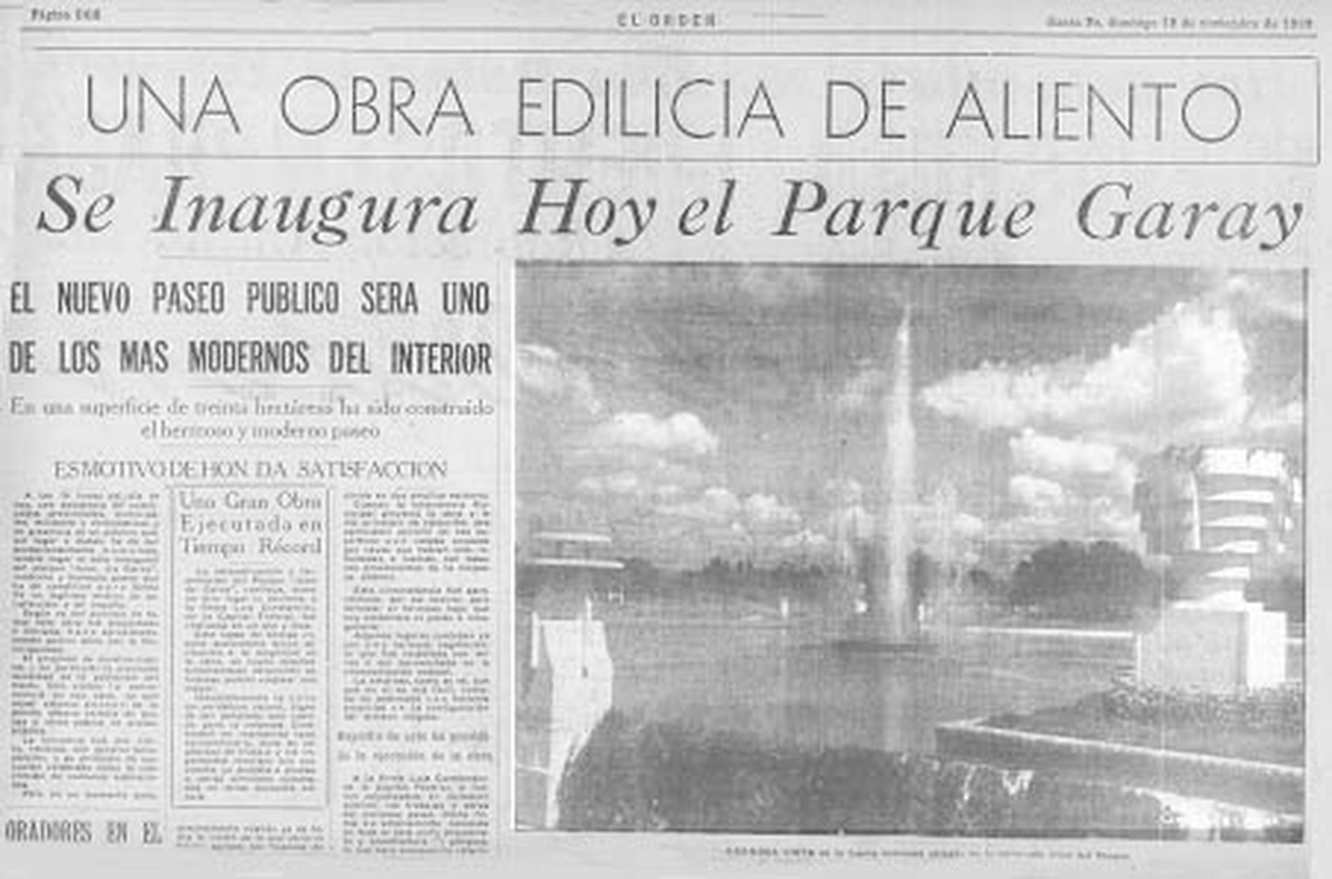 Artículo del diario “El Orden” del domingo 19 de noviembre de 1939. Foto: Para conocernos.