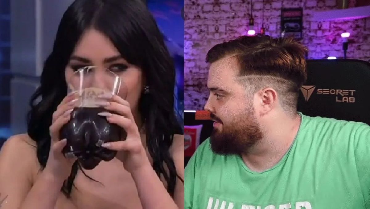 Ibai invitó a Lali a armarse un fernet en stream: la respuesta de ella