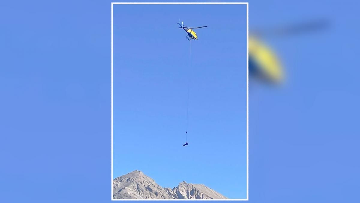 Tras el rescate, los hermanos fueron llevados hasta la zona segura de los Horcones Tras el rescate, los hermanos fueron llevados hasta la zona segura de los Horcones