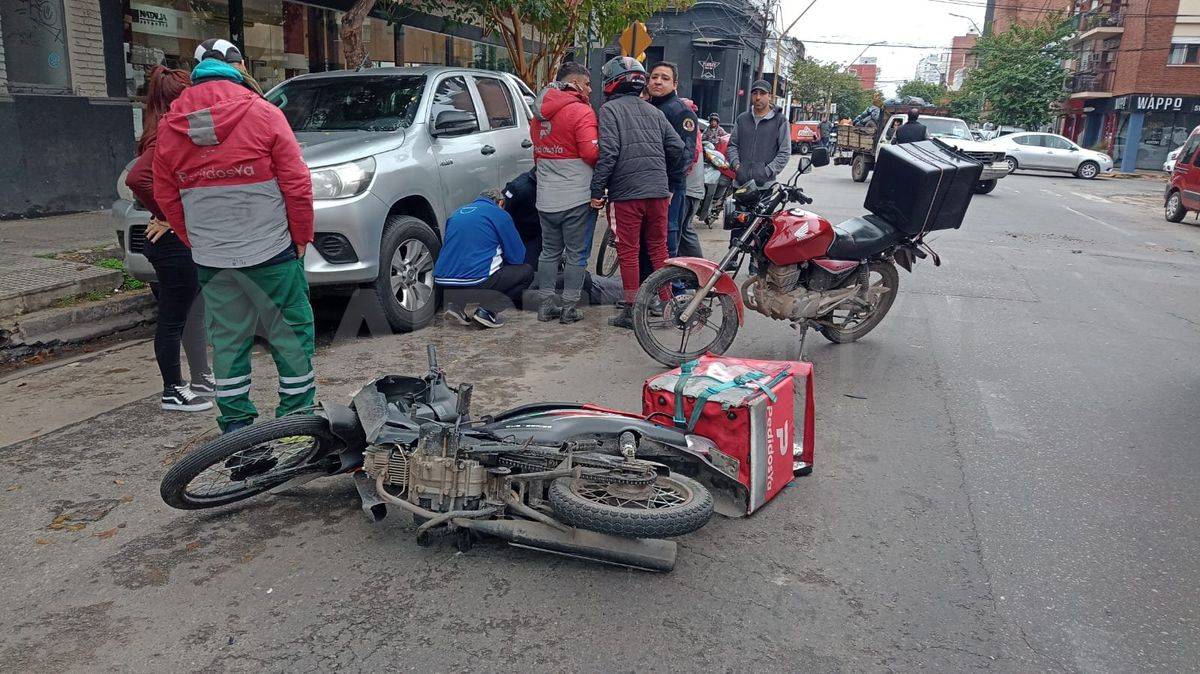 El tránsito sobre la cuadra de 25 de mayo al 3200 estuvo interrumpido por espacio de media hora.