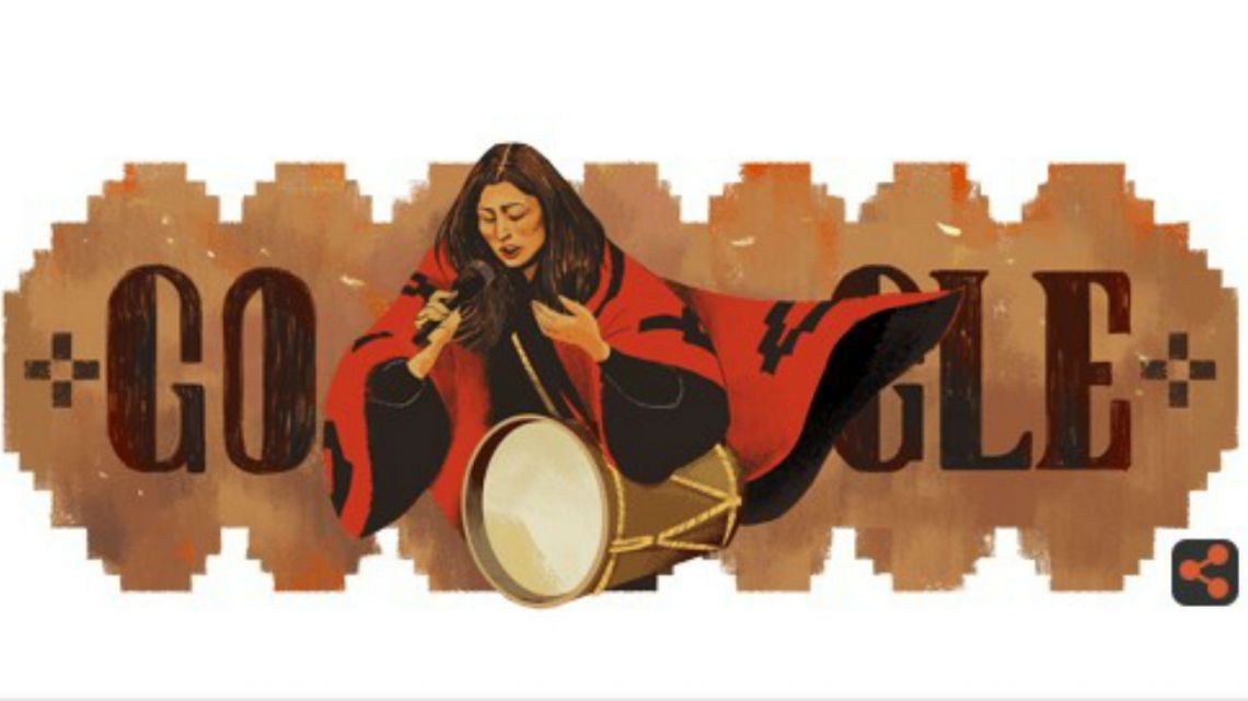Google le rinde homenaje a Mercedes Sosa en todo el mundo