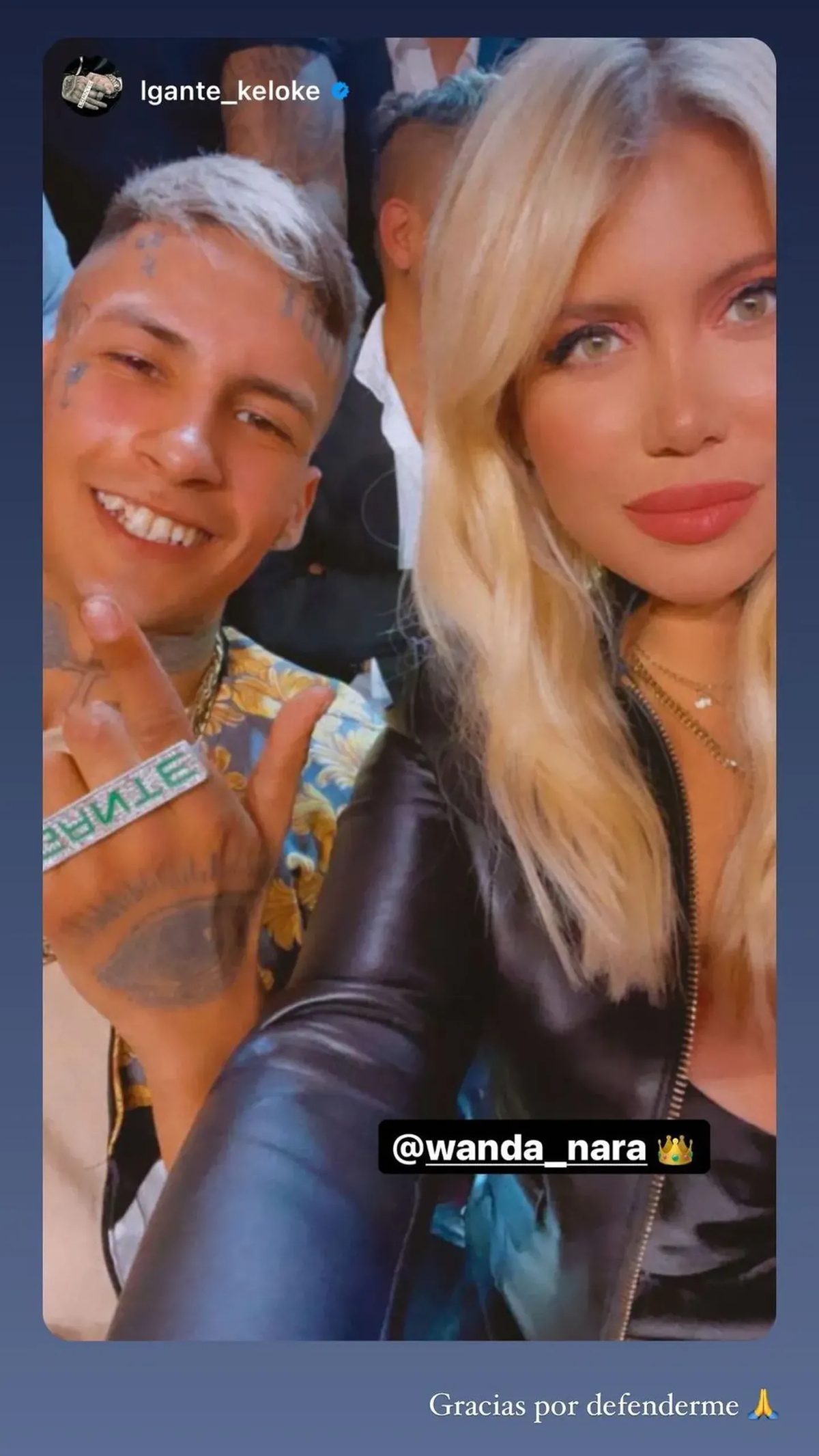 L-Gante estaría interesado en Wanda Nara.