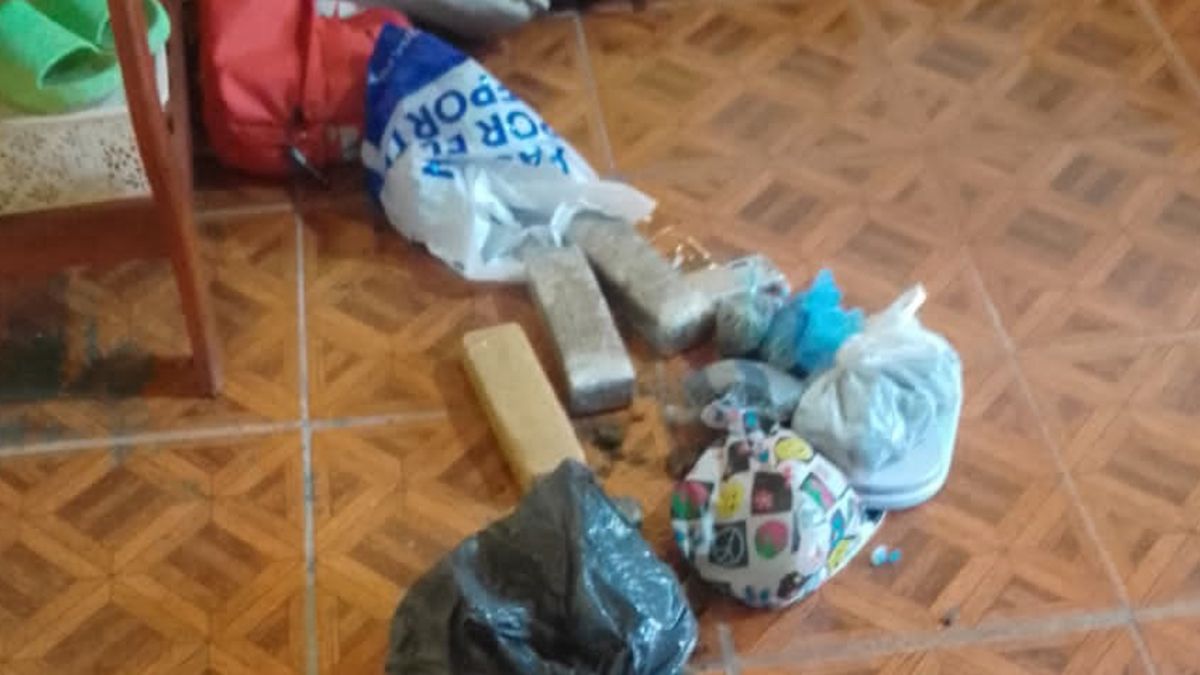 Los ladrillos de marihuana estaban