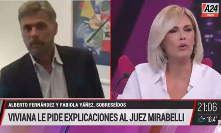 Viviana Canosa llamó en vivo al juez Lino Mirabelli, tras cerrar la causa de la fiesta en Olivos: No tiene huevos Viviana Canosa llamó en vivo al juez Lino Mirabelli, tras cerrar la causa de la fiesta en Olivos: No tiene huevos