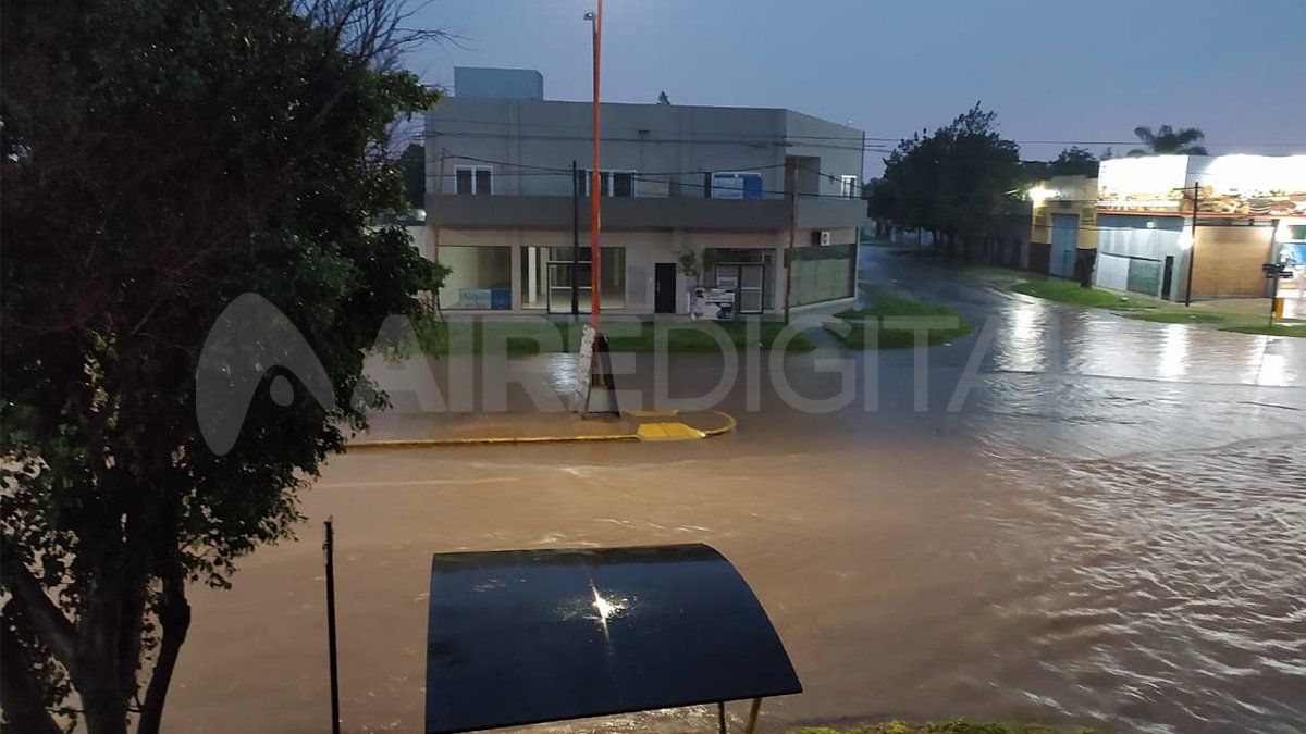 Así se encontraba la zona de Risoo y Peñaloza en la mañana de este sábado tras las intensas lluvias.