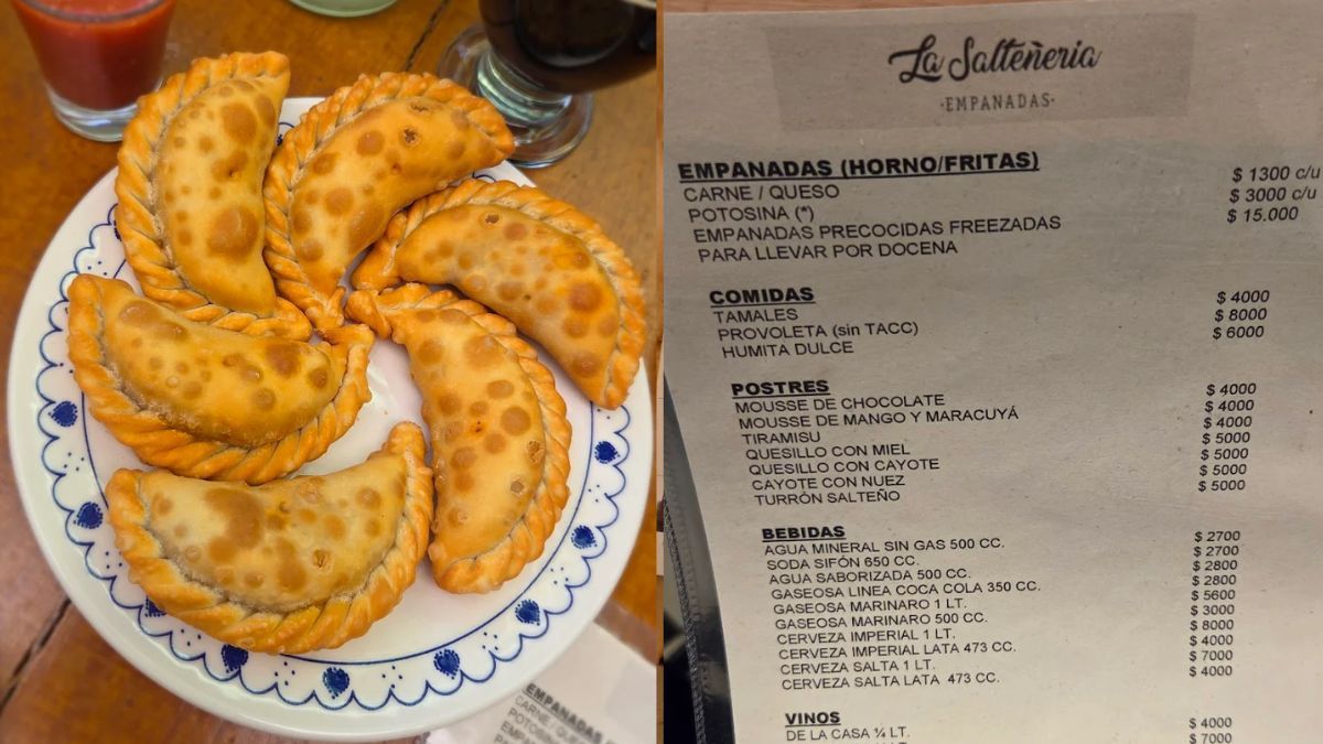Las empanadas de carne de Salta.