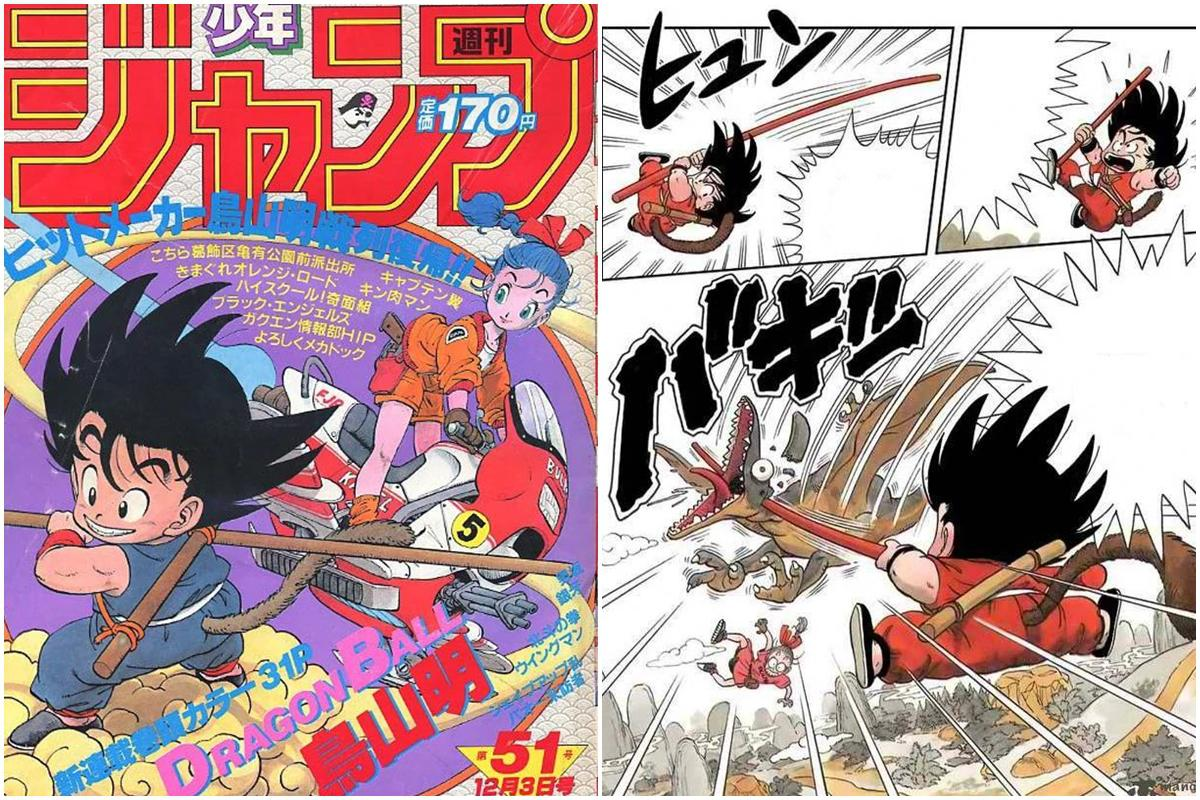 Revista japonesa Weekly Shonen Jump donde el 20 de noviembre de 1984 se publicó por primera vez el manga 