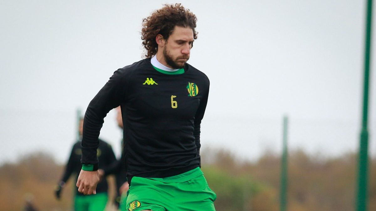 Fabricio Coloccini comenzó a entrenar en Aldosivi