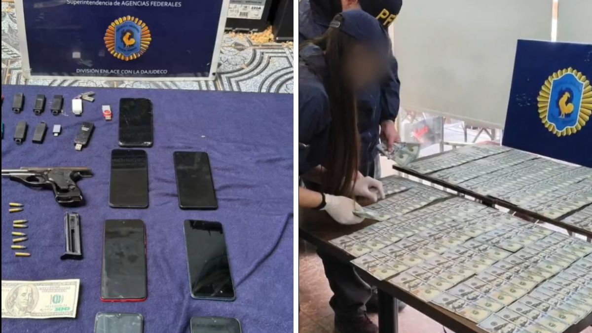 En el operativo se secuestraron una gran cantidad de dólares