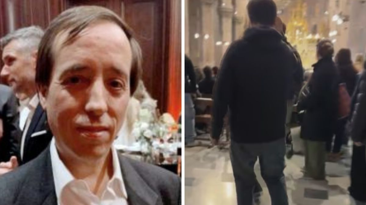 Las imágenes de Marcelo Porcel en la Basílica de Luján que desataron el repudio.