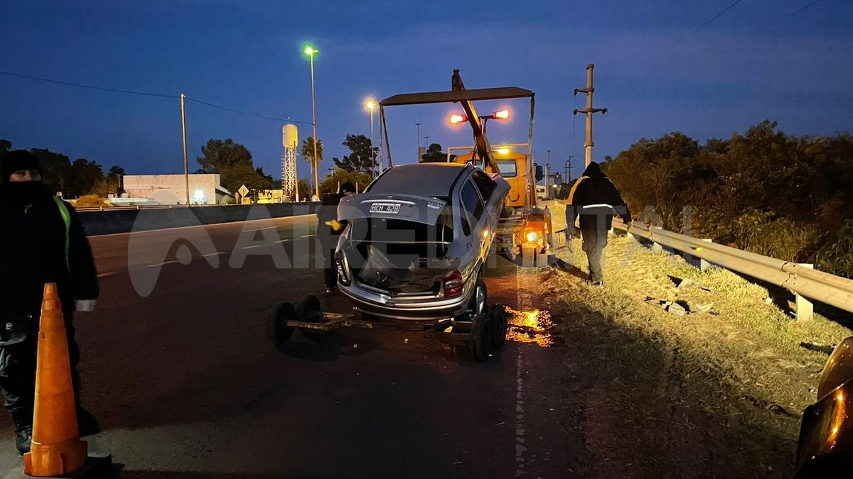 El accidente se produjo en la mano hacia Santa Fe.