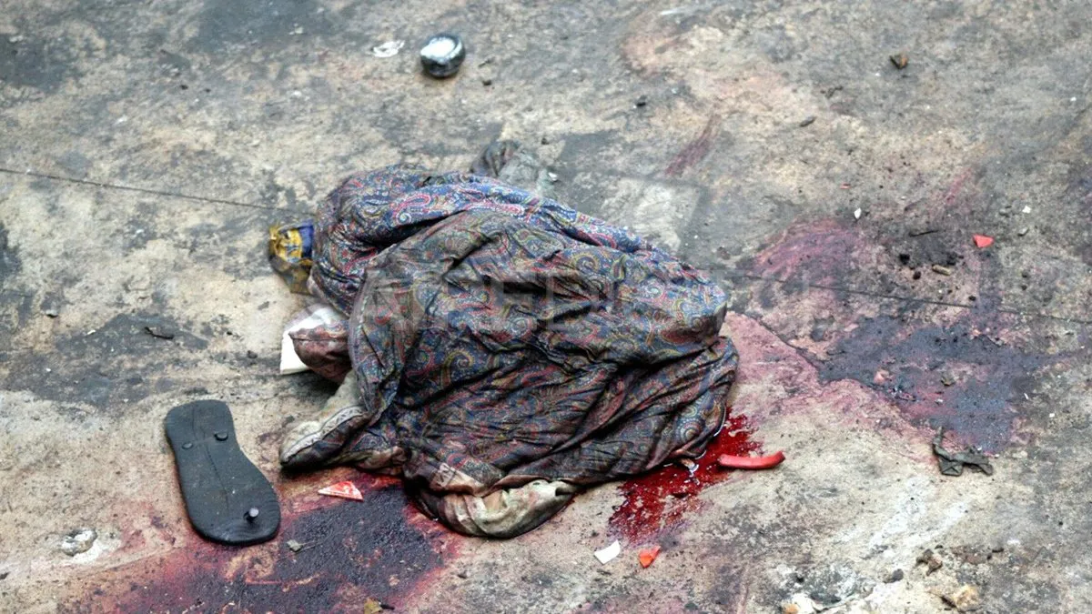 Restos. Parte de los elementos que fueron encontrados en el pabellón un día después de la masacre.