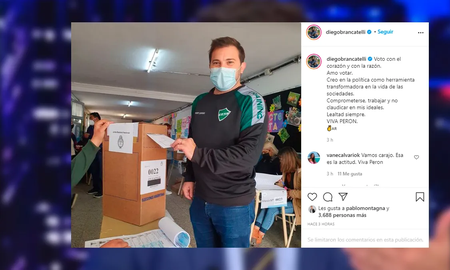 Paso 2021: la arenga de Diego Brancatelli después de votar