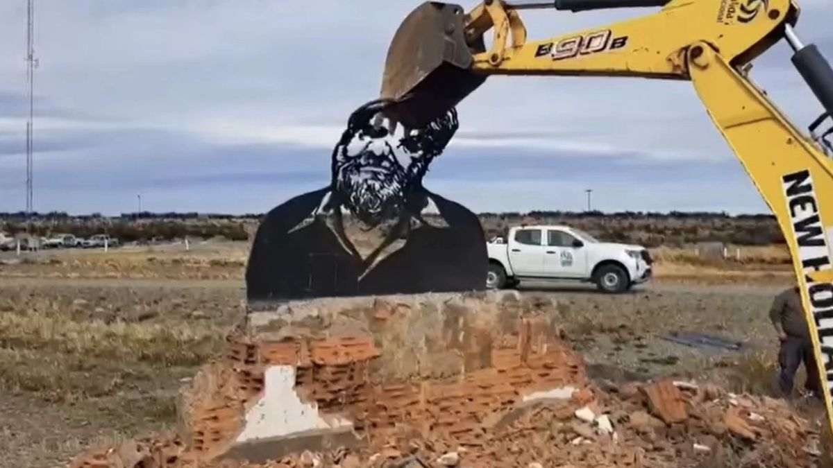 El monumento estaba en el ingreso de Río Gallegos.&nbsp;
