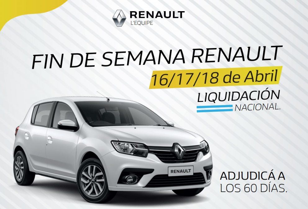 Renault L´equipe prepara su Gran liquidación nacional