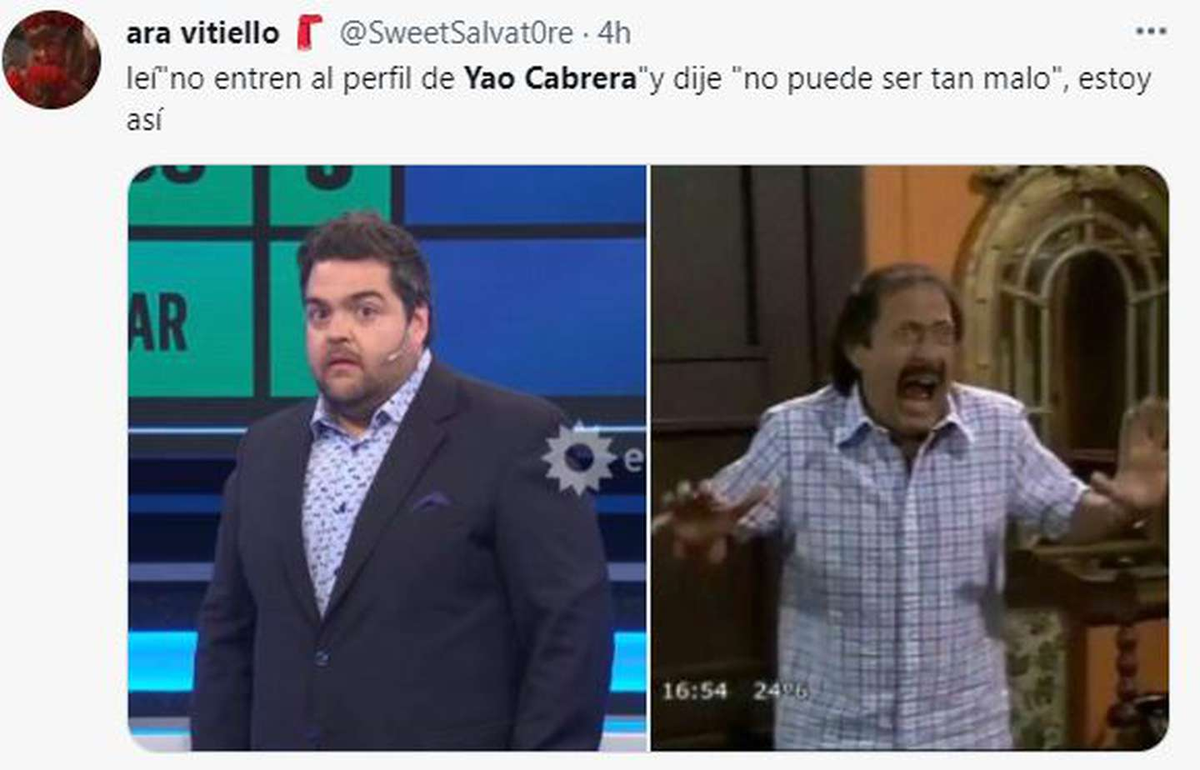 Los memes por el contenido que apareci&oacute; en la cuenta de Yao Cabrera.