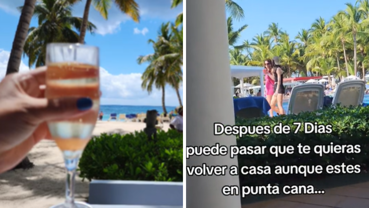 Fue a un all inclusive en Punta Cana y se hizo viral por quejarse.