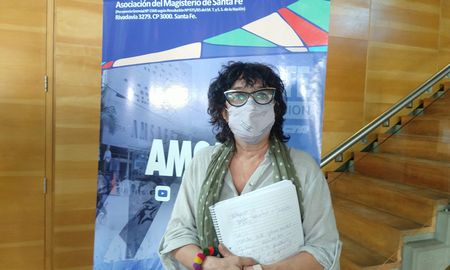 Sonia Alesso, secretaria general de Amsafe, destacó que se retomó el diálogo pero pidió una propuesta salarial superadora.