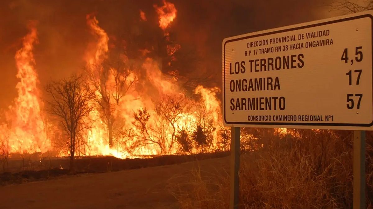 Dos nuevos focos de incendio se originaron este viernes en la provincia de Córdoba