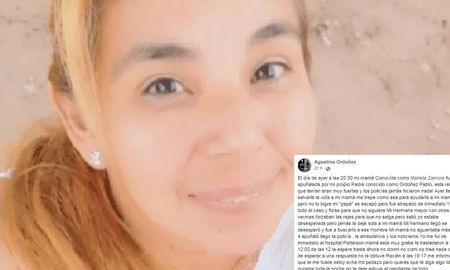 Mariela Mónica Zamora y la carta de su hija Agustina Mariela Mónica Zamora y la carta de su hija Agustina