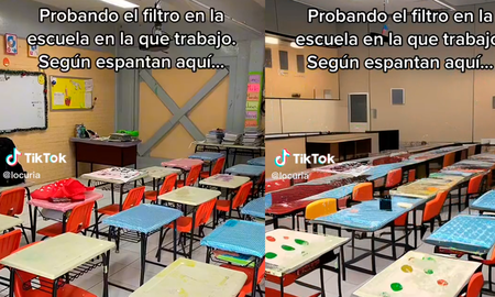 Grabó un video en su escuela y capturó fantasmas gracias a un filtro: No voy más al baño Grabó un video en su escuela y capturó fantasmas gracias a un filtro: No voy más al baño
