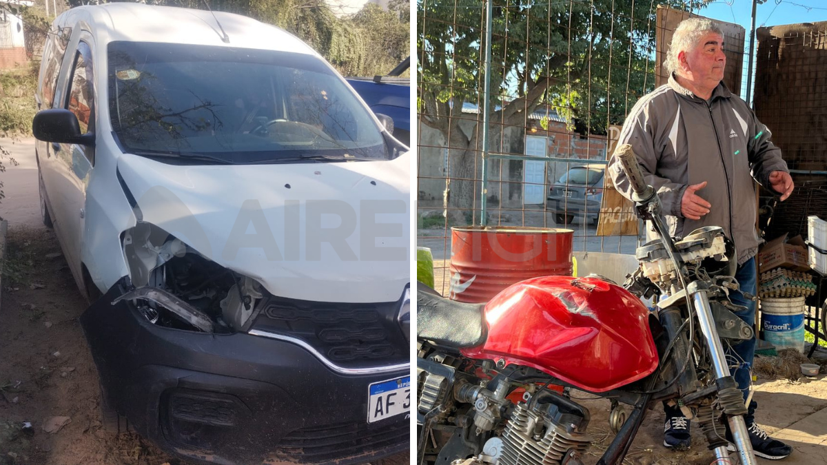 El relato del pollero a quien un ladrón le destruyó la moto