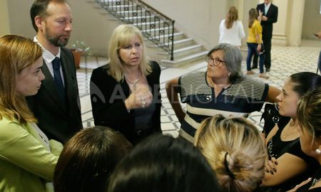La fiscal Marcolín junto a Azucena, la mamá de Maxi, y los abogados querellantes Risso Patrón y Walker Torres La fiscal Marcolín junto a Azucena, la mamá de Maxi, y los abogados querellantes Risso Patrón y Walker Torres