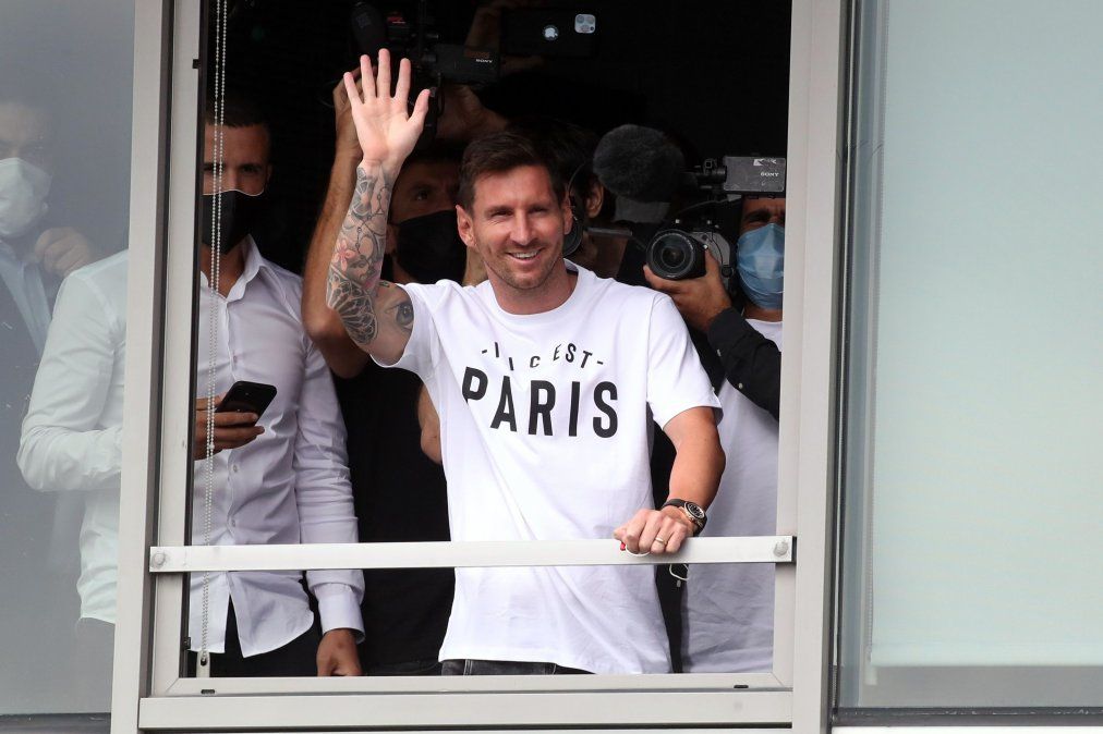 Lionel Messi arribó a París