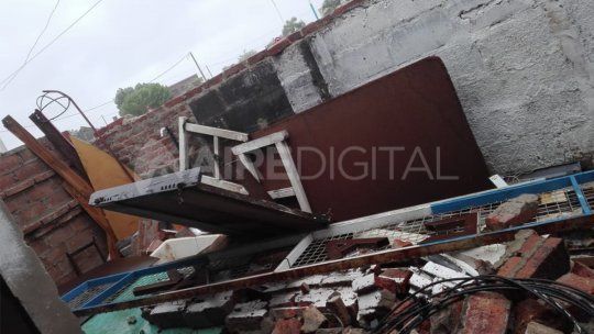Después de la tormenta, robaron elementos del interior del club.&nbsp;