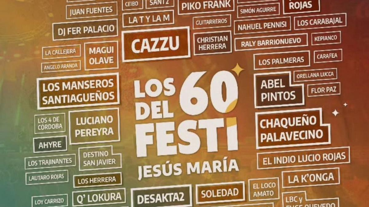 El presidente del festival explicó que el diseño del cartel ajustó el tamaño de las letras para que todos los nombres tuvieran la misma altura y entraran en la placa.
