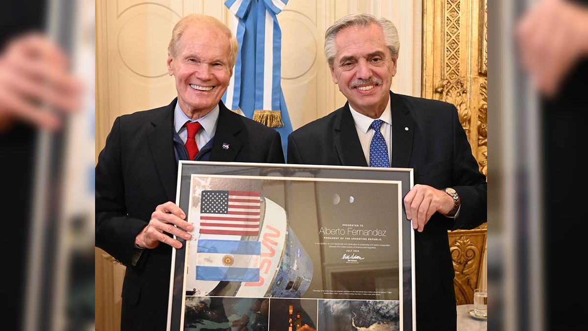 El administrador de la NASA está en la Argentina.