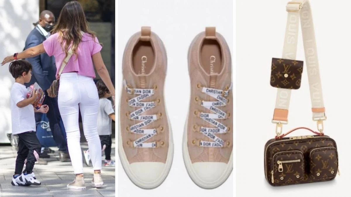 Así son las lujosas zapatillas Louis Vuitton de mil 200 dólares que usó  Antonela Roccuzzo para volver a París: el diseño francés se vuelve  tendencia entre las famosas, Redes Sociales