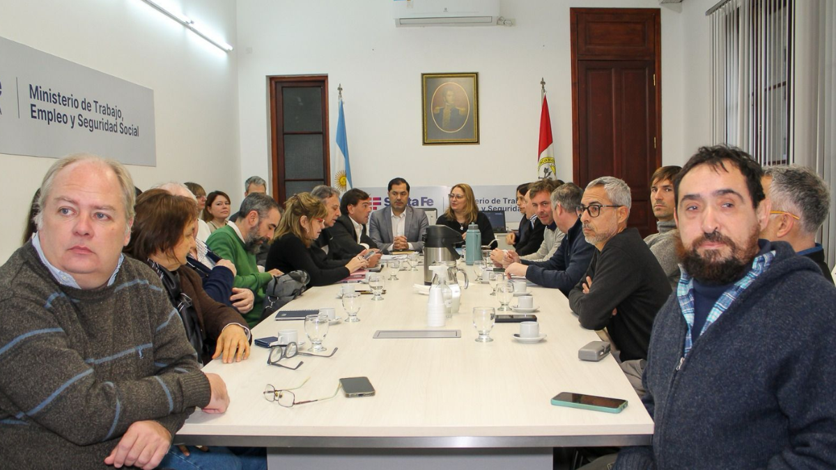 El encuentro se realizó en la sede del Ministerio de Trabajo.