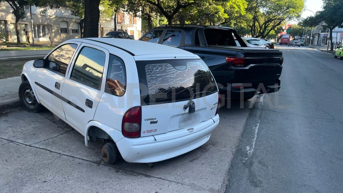 El auto afectado estaba estacionado sobre Avenida Freyre.