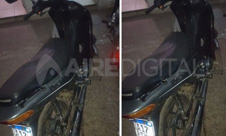 La moto secuestrada en la ciudad de Santa Fe La moto secuestrada en la ciudad de Santa Fe