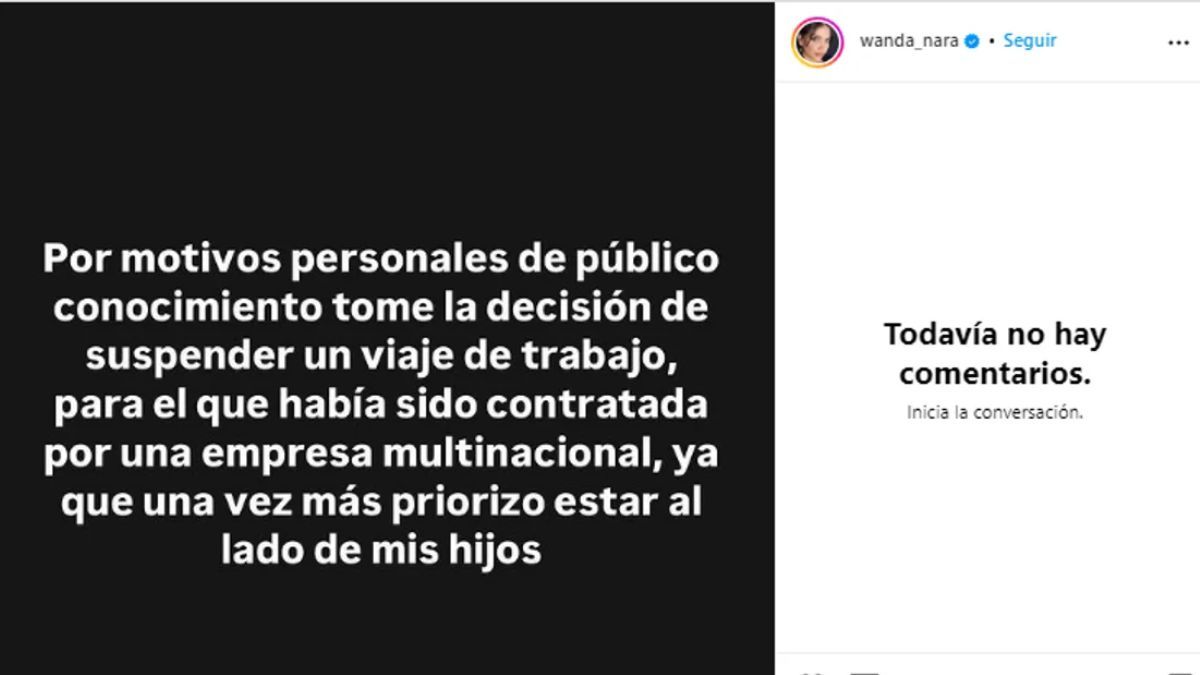 El posteo de Wanda Nara tras la fuerte amenaza de Mauro Icardi.