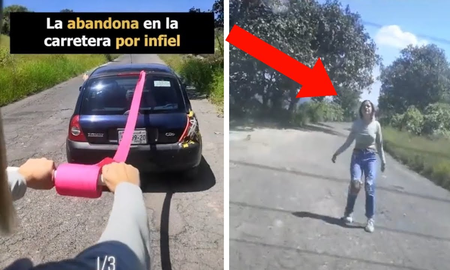 Indignante venganza: se enteró que su novia le era infiel y la dejó sola en un camino abandonado