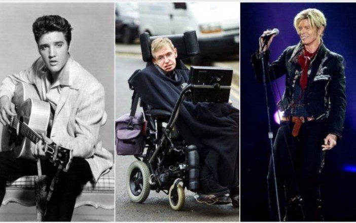 Un día como hoy nacieron David Bowie, Elvis Presley y Stephen Hawking