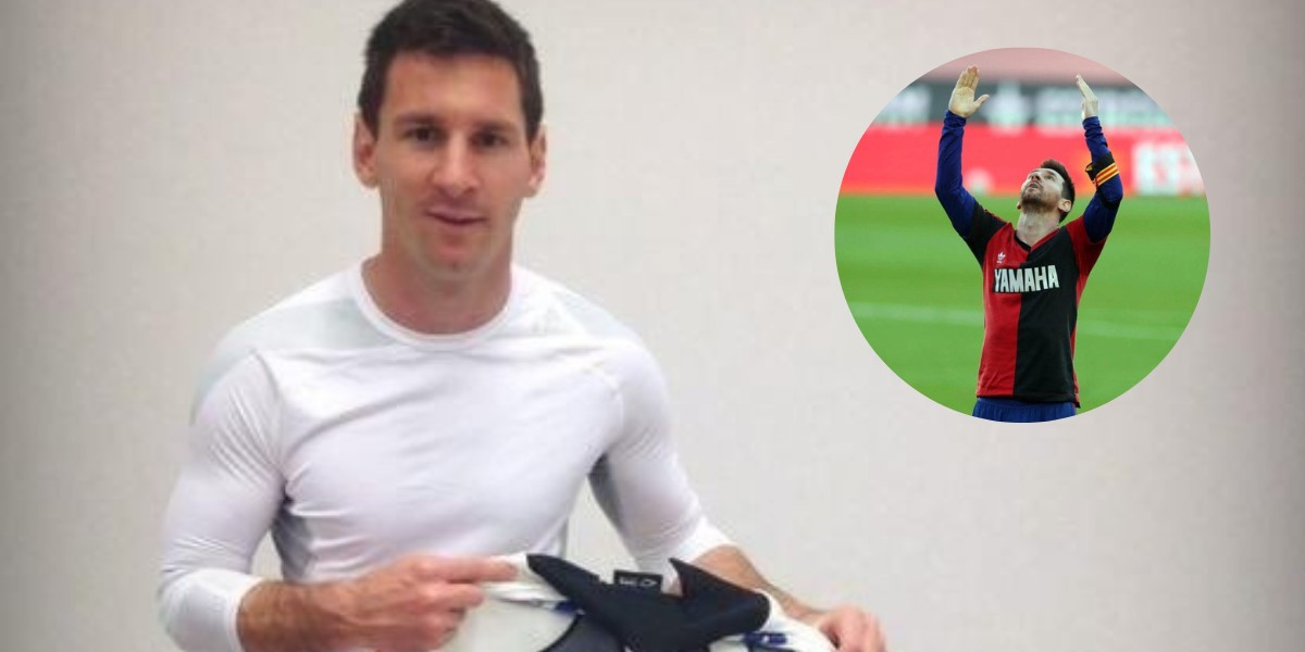 Corinthians se burló de Newells con una foto de Lionel Messi.