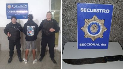Lo encontraron armado con machete en Barrio Barranquitas y descubrieron que estaba vinculado a un robo