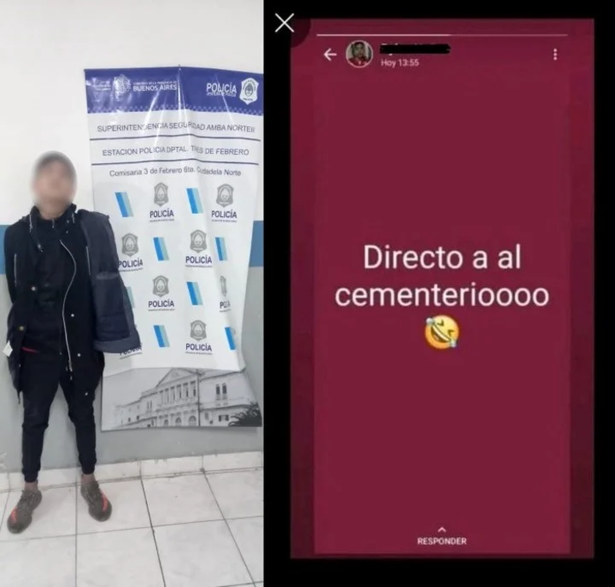 El chico de 17 años detenido por el femicidio en Fuerte Apache y su indignante estado de WhatsApp.