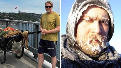 Lleva 27 años caminando, cruzó el océano a pie y ahora enfrenta su mayor desafío para volver a casa