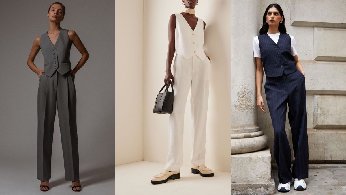 Un look de chaleco y pantalón de vestir es perfecto para Aries. Un look de chaleco y pantalón de vestir es perfecto para Aries.