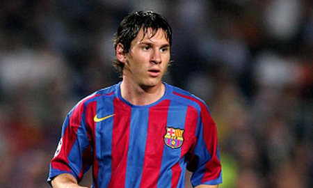 El ídolo que Lionel Messi tenía cuando estaba en inferiores del Barcelona. El ídolo que Lionel Messi tenía cuando estaba en inferiores del Barcelona.