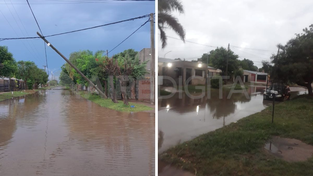 Fotos y video de las calles anegadas