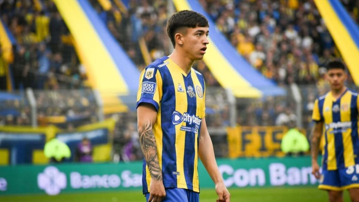 Kevin Gutiérrez, jugador de Rosario Central. Kevin Gutiérrez, jugador de Rosario Central.